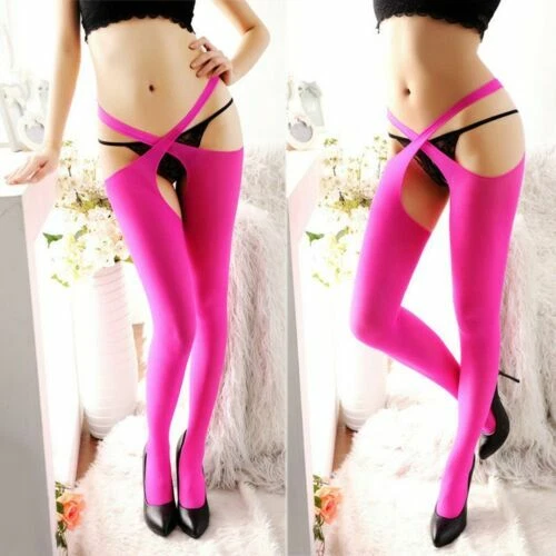 Mehrfarbige Damen-Strümpfe im Overknees-Stil