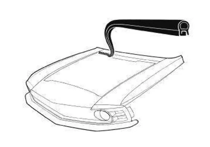 1969 1970 Mustang Firewall to Cowl Seal Best on the Market - Image 1 of 1