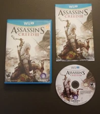 Assassin's Creed III 3 (Nintendo Wii U, 2012) | Complete (CIB) | Tested  