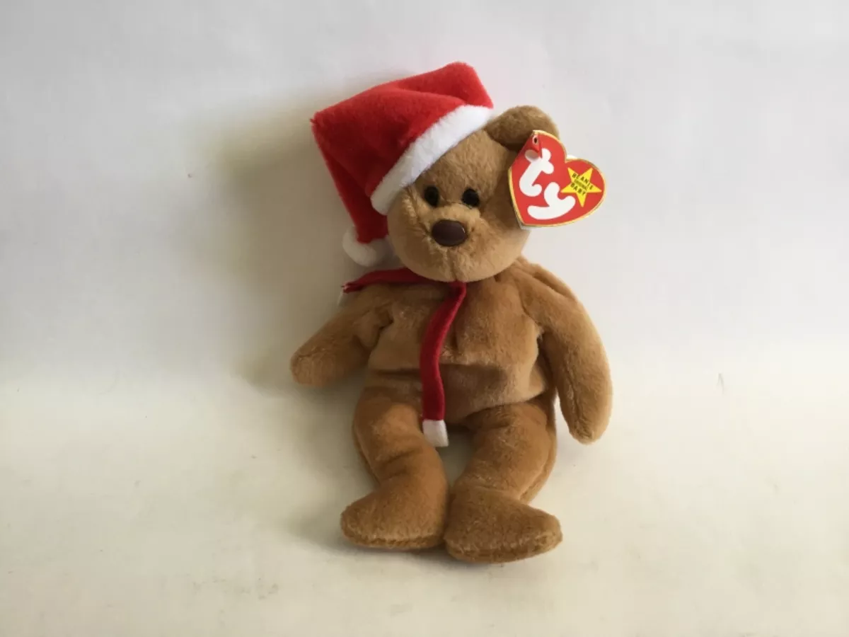 Ty 1997 Beanie Baby Teddy DOB 12 25 96 Style 4200 Christmas