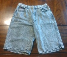 Vintage 1980's Congo Acid Wash High Waist Rise Denim Shorts Mom Jeans Made USA