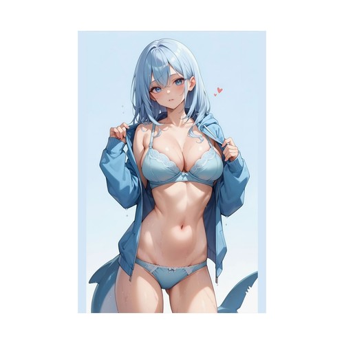 Anime Waifu Poster, Japanese Manga Art Print, Anime Lover Gift, Otaku Room - Picture 11 of 21