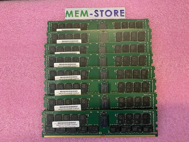 512GB 8x64GB DDR4-2933MHz PC4-23400 3DS ECC Registered Memory for