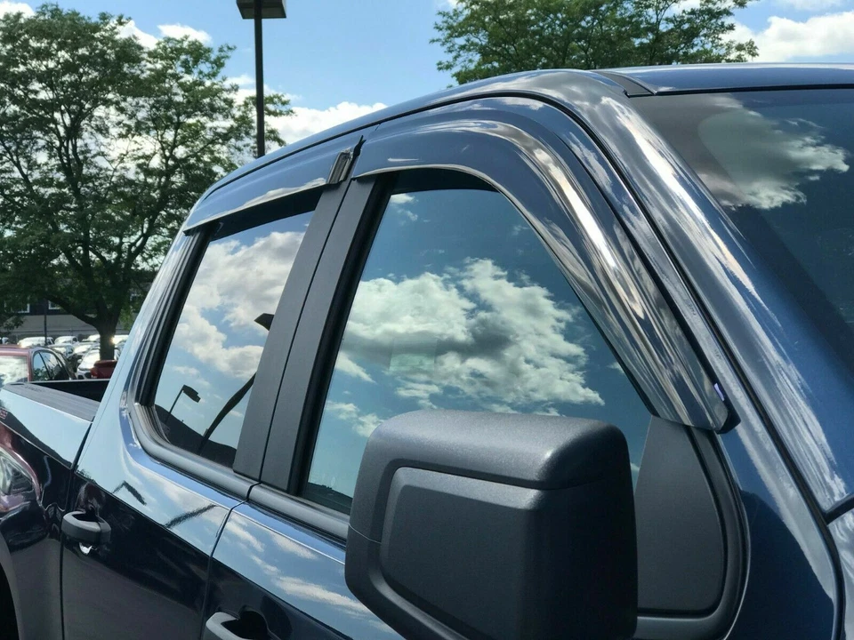 Дымовой козырек на окно с двойной кабиной для GMC Sierra 2500HD 3500 2020 и выше защита от солнца и дождя - Изображение 3 из 4