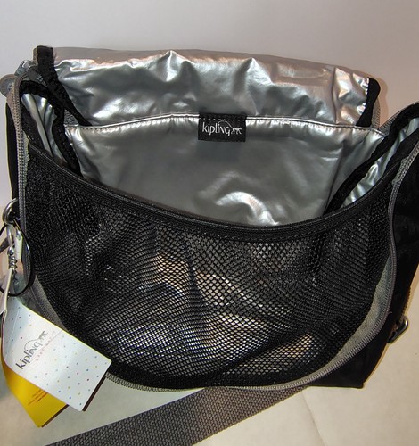 Kipling BLACK & Grey Women's Kichirou Lunch Bag, US Medium - Picture 12 of 15