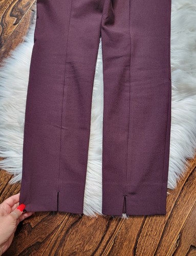 Vince Women's Size Small Ankle Length Pull On Stretchy Pants Burgundy - Picture 10 of 12