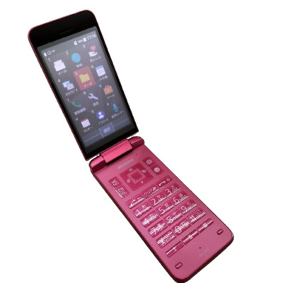 Japanese Smart KYOCERA KY-42C DIGNO KEITAI Red Android Flip Phone