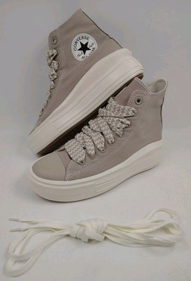 Converse Chuck Taylor All Star Move Platform Gray High Top Sneakers Size 8 New