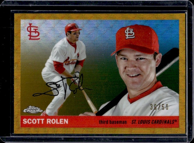2025 Topps Chrome Platinum Scott Rolen Gold Wave Refractor #/50 Cardinals