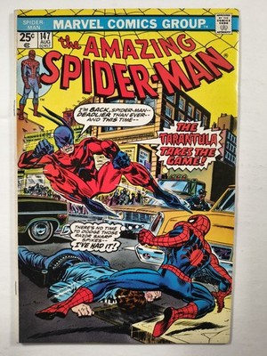 Amazing Spider-Man #147 VF-/7.5, Marvel Comics 1975 Tarantula Jackal Appearances