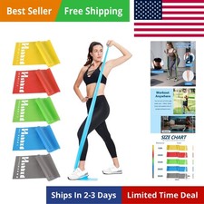 Resistance Bands for Working Out, Physical Therapy Bands, Latex Free Elastic ...