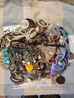 Vtg Costume Jewelry Lot 34 Misc Color Size Material Wearable Repairable Craft 5#