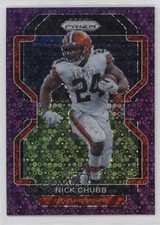 2021 Panini Prizm No Huddle Purple Prizm 7/35 Nick Chubb #264 05l9