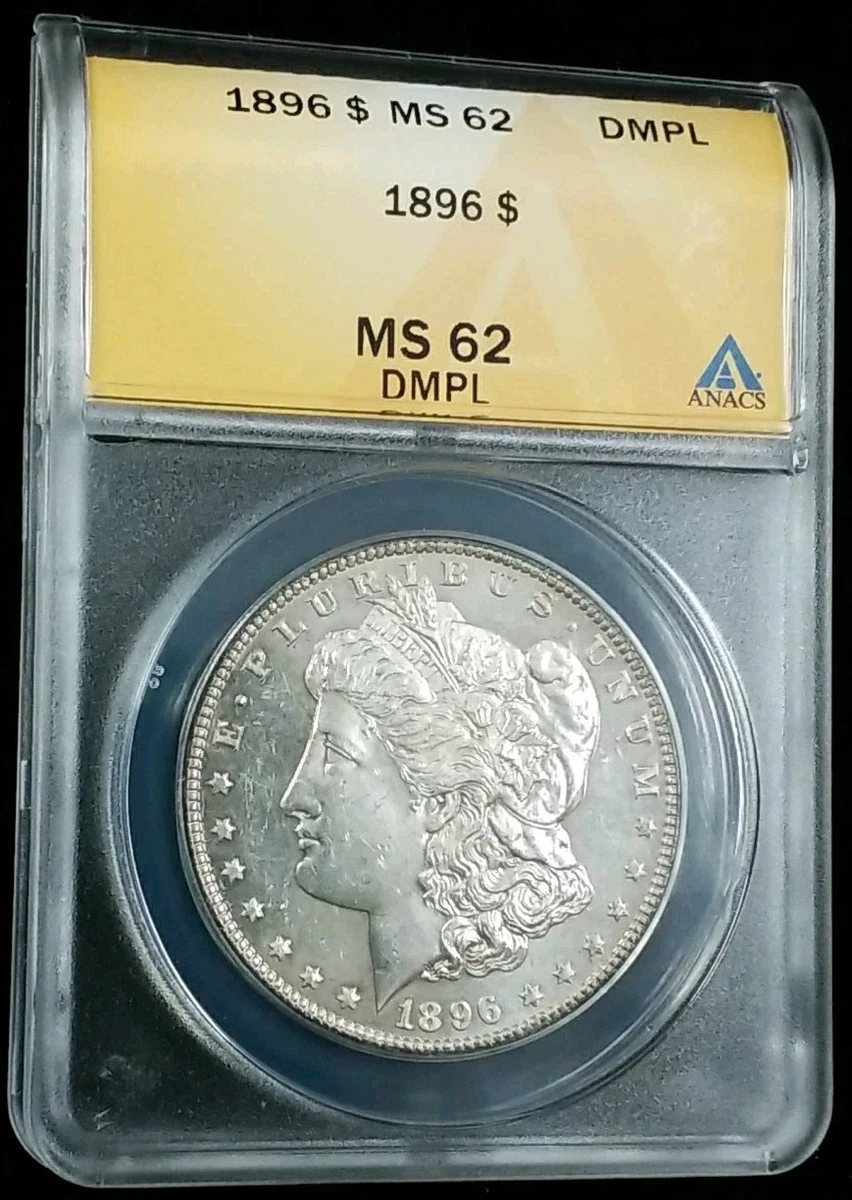 MS 62 Graded 1896 Year Morgan US Dollars (1878-1921) for sale | eBay