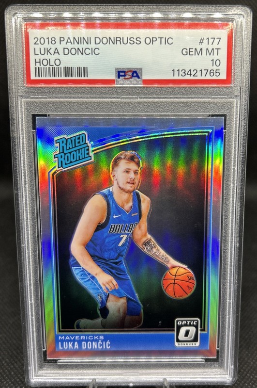 Luka Doncic 2018 Panini Donruss Optic Holo PSA 10 RC #177 Rookie Mavericks
