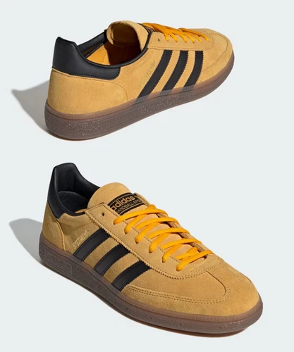 adidas Handball Spezial KJ5594  Crew Yellow Gum Core Black Men's Size