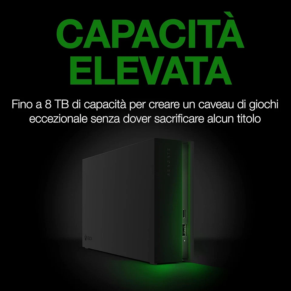 Game Drive Hub 8TB, Hard Disk Esterno, USB 3.2 Gen 1, Illuminazione LED, Rescue- - Immagine 4 di 4