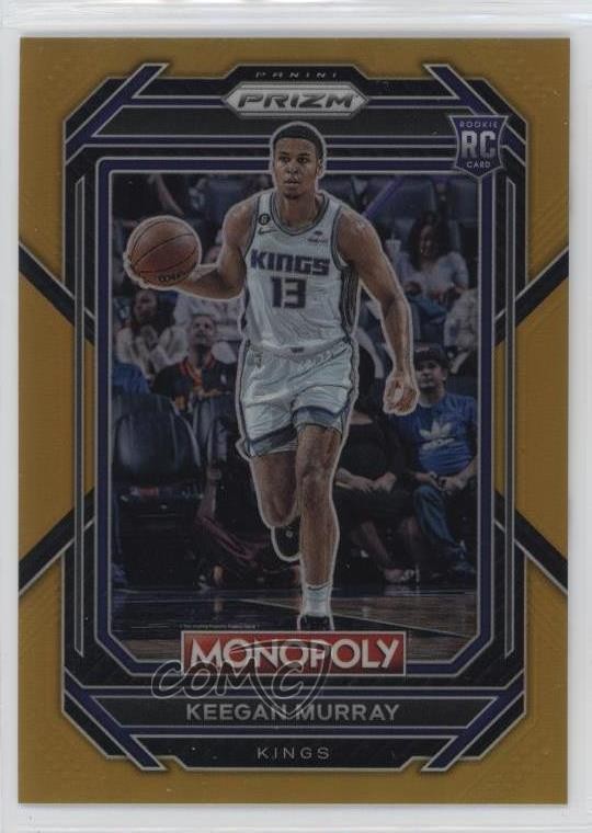 2022-23 Panini Prizm Monopoly Gold Prizm 39/49 Keegan Murray #78 Rookie RC 04cw
