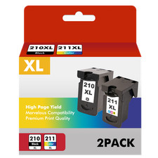 PG-210XL CL-211XL Ink Cartridges replacement for Canon PIXMA MP250 MP280 MX410