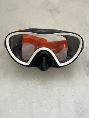 SPEEDO Kids Surf Gazer MASK Orange Black KIDS Ages 3-6 Snorkeling Goggles Swim