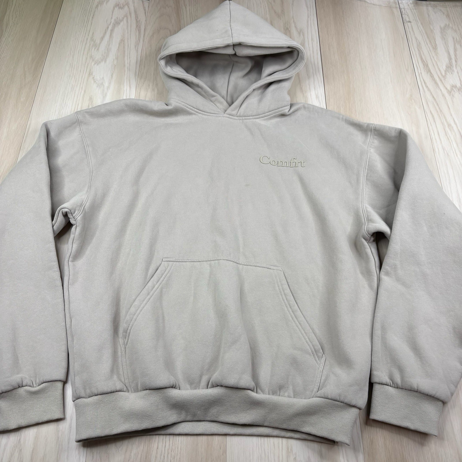 Comfrt Travel Essentials Hoodie Bark Color Pullover Unisex Size XL