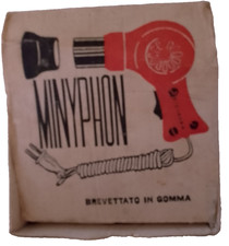 ASCIUGACAPELLI VINTAGE   PHON MINYPHON 220 VOLT ANNI'60 FUNZIONANTE CON SCATOLA