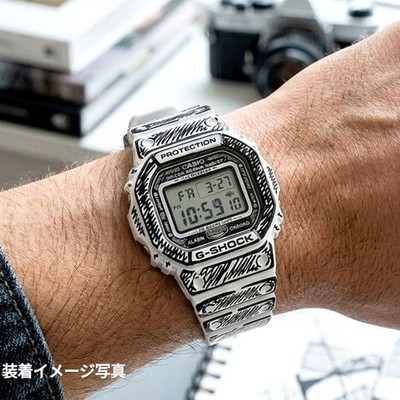 G-SHOCK Joshua Vides DW-5600JV-7JR Limited Edition White Sketch