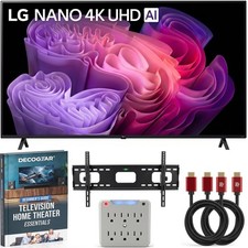 LG 55-Inch Nano 4K UHD AI NU70 Smart TV 2026 w/ Accessories Bundle