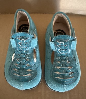 Livie & Luca Shoes Toi Toi Suede Leather 7 Aqua Blue