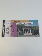 1967 Holy Cross at Syracuse Orangeman Ticket Stub CSONKA 102 YD FLYING MACHINE