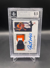 2021 Encased Javonte Williams Dual Patch Auto Gold /10 BGS 8.5
