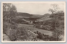 Valley of the Dee, Balmoral Castle, Scotland 1954 RPPC Postcard