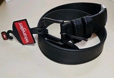 Wrangler Genuine Smooth Leather Men's Belt Black Size 34