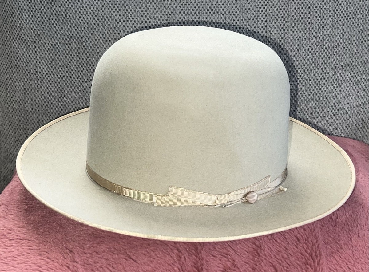 帽子 vintage STETSON OPEN ROAD 3XBEAVER 7 1/4 Vintage Stetson 3x Beaver Felt Open Road Fedora Hat Sz. 7 | eBay