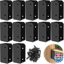 IRENPORU 12pcs 2x4 Stainless Steel Deck Railing Brackets Connectors Stair Fence