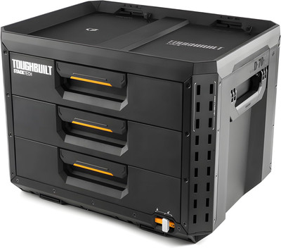 Toughbuilt Stacktech XL 3 Drawer Tool Box, Heavy-Duty Portable Tools Chest, 50 L