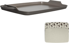 Goodful All-in-One Double Burner Griddle, Ceramic Nonstick, Durable Cast Aluminu