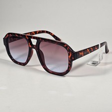 Vince Camuto VC1182 TS Turbo Aviator Sunglasses Tortoise Frame Brown Gradient