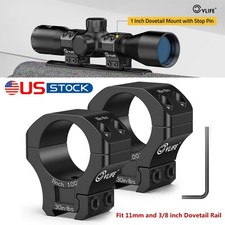 Scope Ring Medium Profile Riflescope Mount 1" Ring for 11mm  3/8" Dovetail Rail