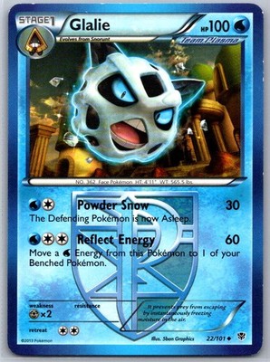Glalie (Team Plasma) 22/101 Plasma Blast Uncommon Normal NM