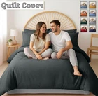Winter Warm Duvet Quilt Cover Bedding Set Ultra Soft Reversible Comforter Covers