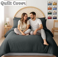 Winter Warm Duvet Quilt Cover Bedding Set Ultra Soft Reversible Comforter Covers