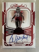 2023 Panini Flawless Warren Sapp Champions Auto /15 #11/15 Buccaneers HOF