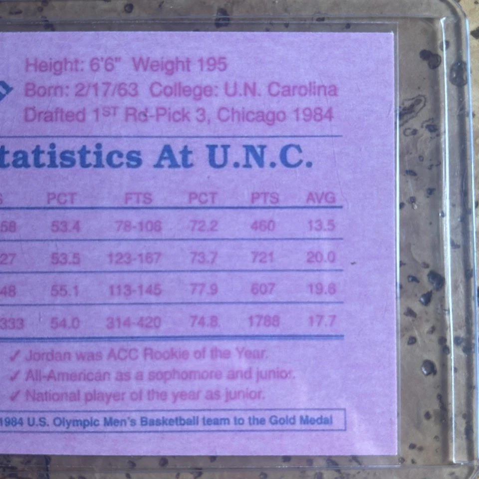 Equipo de baloncesto de Estados Unidos novato 1984 Michael Jordan (RC) Foto 4 de 4