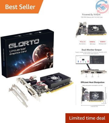 Versatile GeForce GT 210 Low Profile GPU - Perfect for Multimedia and Gaming