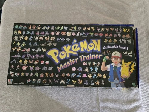 Rare Vintage 1999 Hasbro Pokémon Master Trainer Board Game READ Original