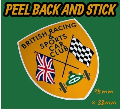 BRSCC British  Racing Car Club Vinyl Sticker Decal Classic Motorsport Race Rally
