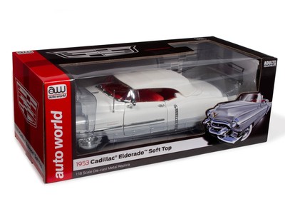 Auto World 1953 Cadillac Eldorado Convertible Maßstab 1:18 Diecast Modell