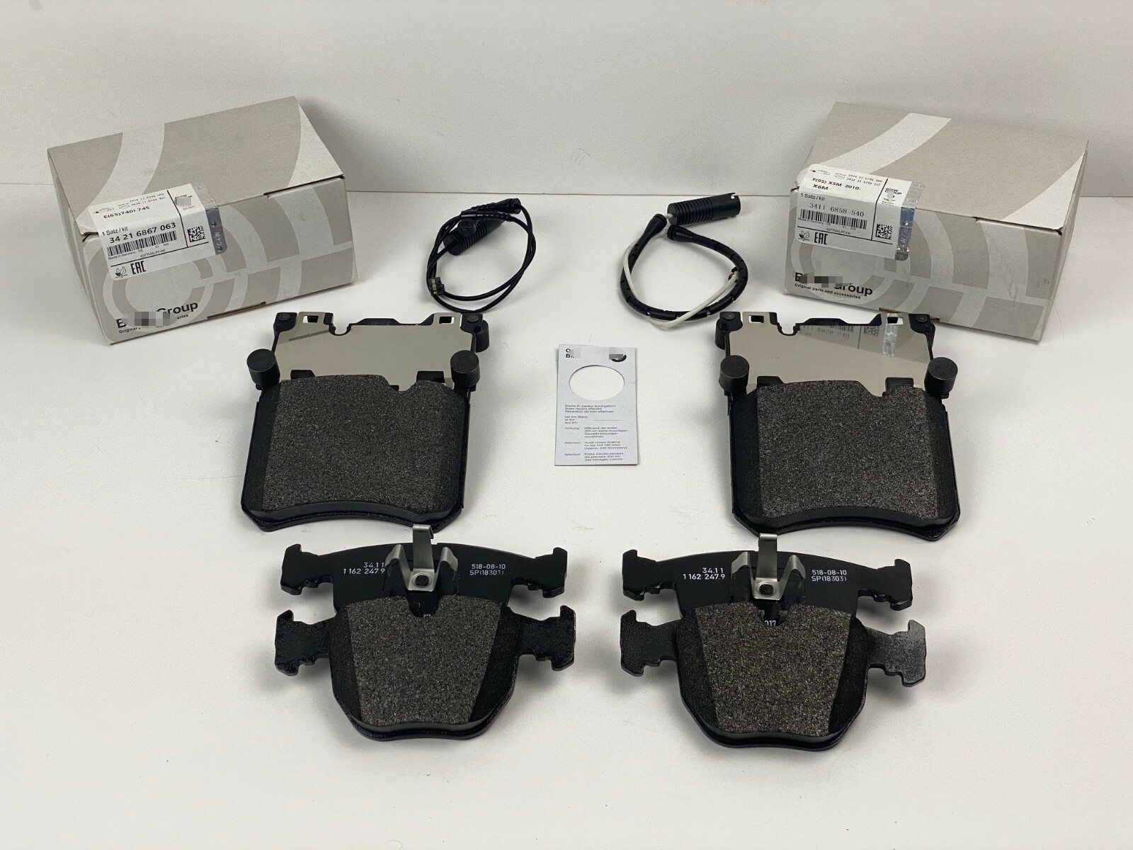 For Rolls Royce Ghost, Wraith & Dawn Front & Rear Brake Pad Kit NEW