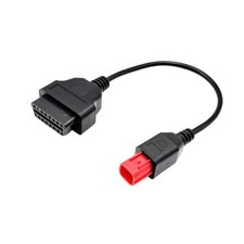 6 Pin to 16 Pin OBD2 Adapter Cable,Euro5 6-pin Connector Motorcycle OBD2